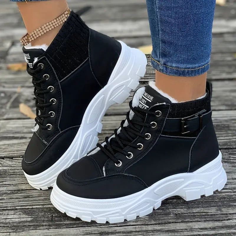 Tallulah Women's Platform Ankle Boots - front view