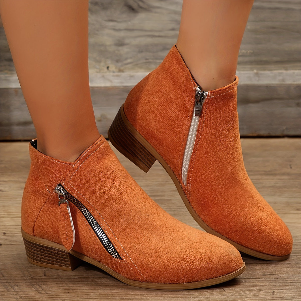 Edith Women's Suede Ankle Boots - flat lay