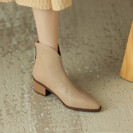 Dahlia Women's Block Heel Ankle Boots - front view
