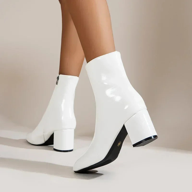 Odette Women's Ankle Boots - fabric and finish detail
