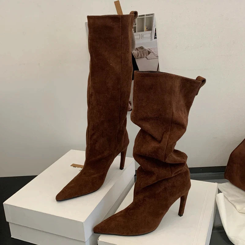Edith Women's Knee-high Boots - back view