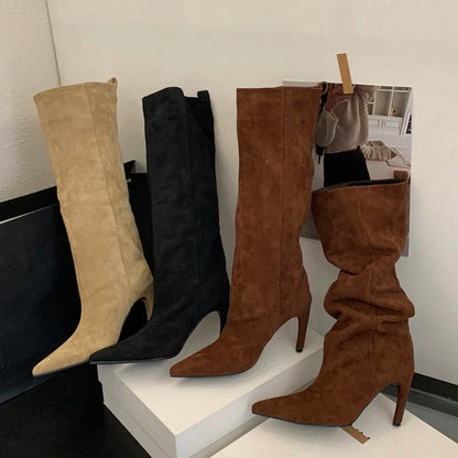 Edith Women's Knee-high Boots - close-up detail