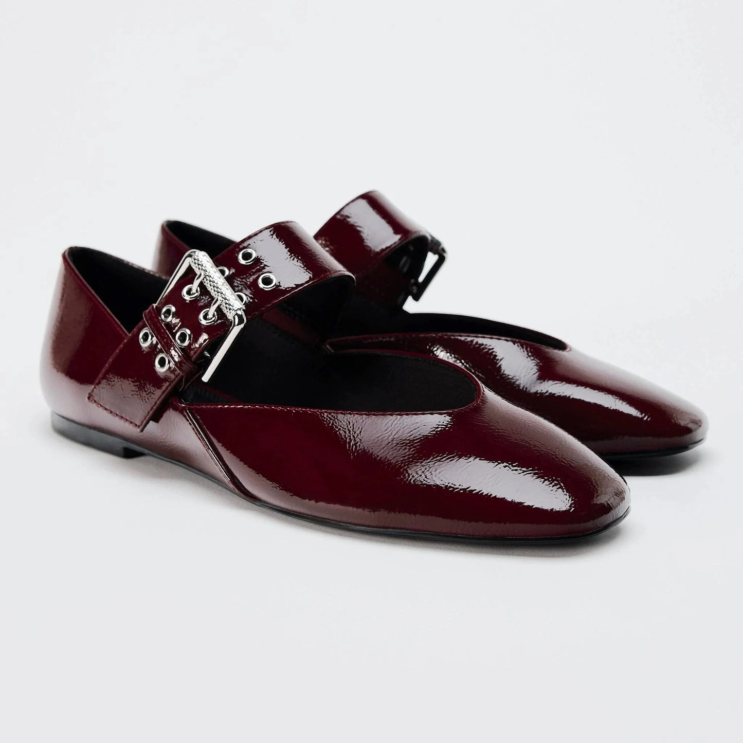 June Women's Leopard Flats - shown in use