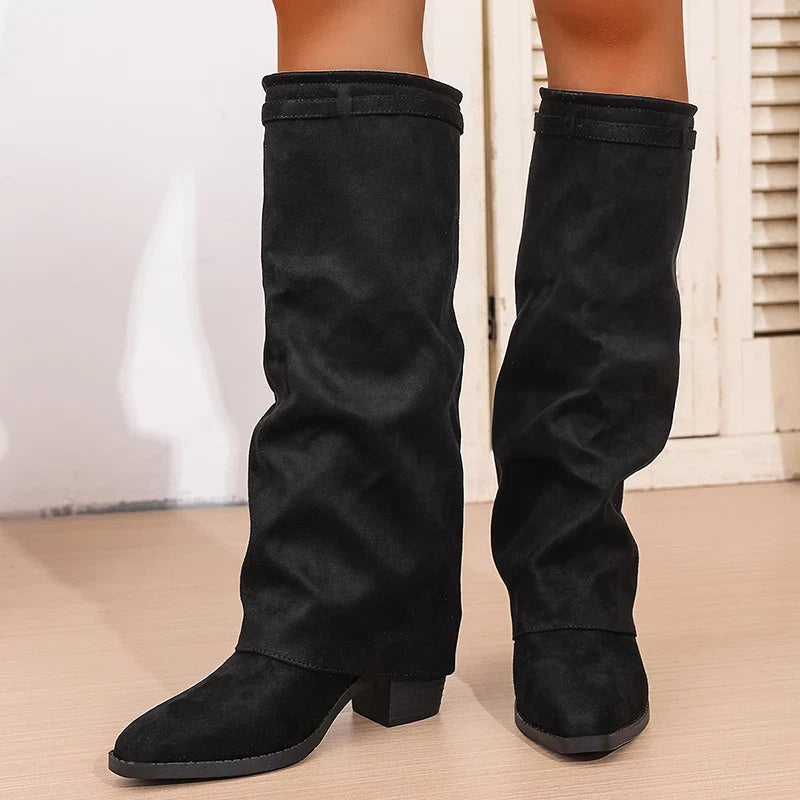 Tallulah Women's Knee-high Boots - styled view