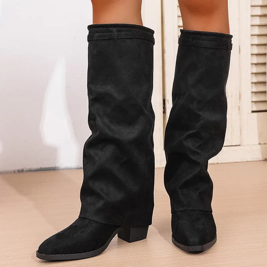 Tallulah Women's Knee-high Boots - styled view