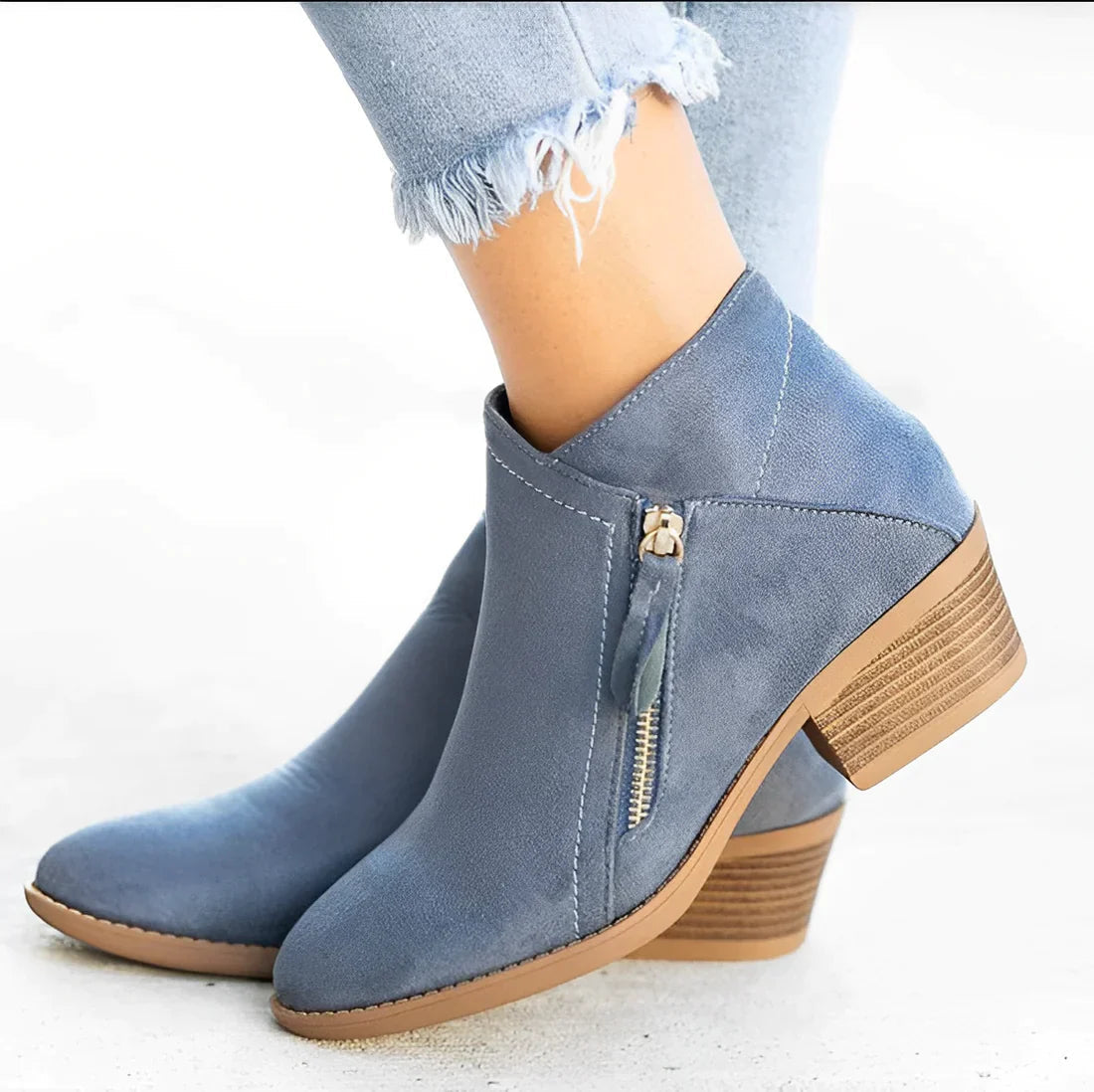 Edith Women's Suede Boots - back view