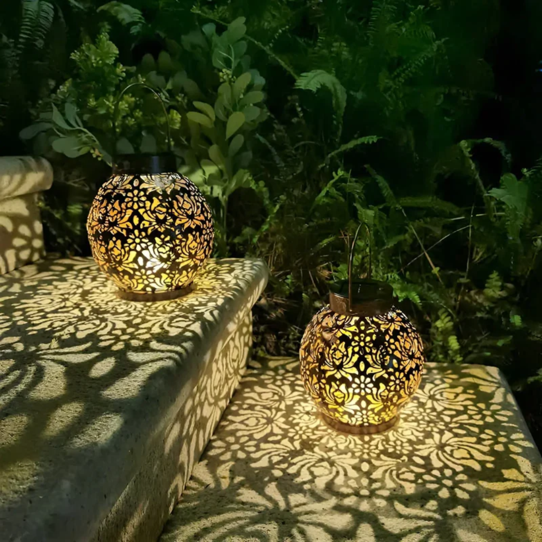 Birch Solar Pendant Light - fabric and finish detail