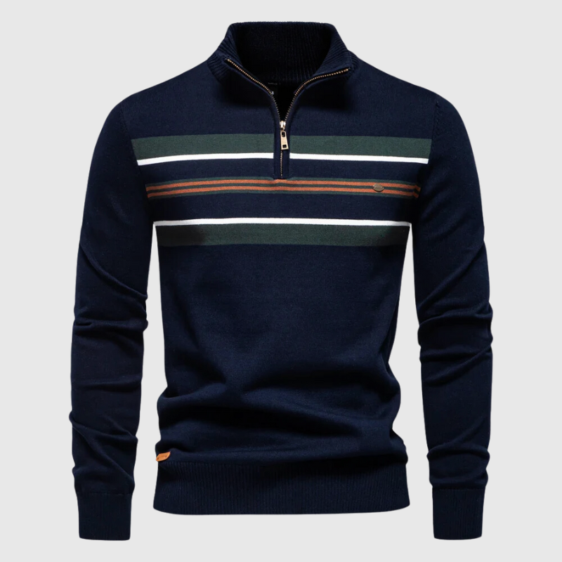Vance Men's Striped Sweater - back view