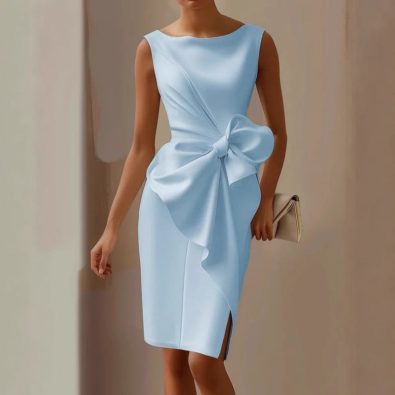Juliette Women's Asymmetric Dress - fabric and finish detail