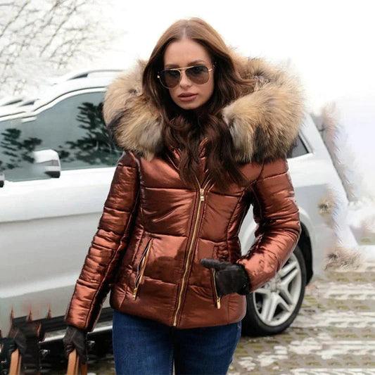 Ivy Women's Puffer Jacket - styled view