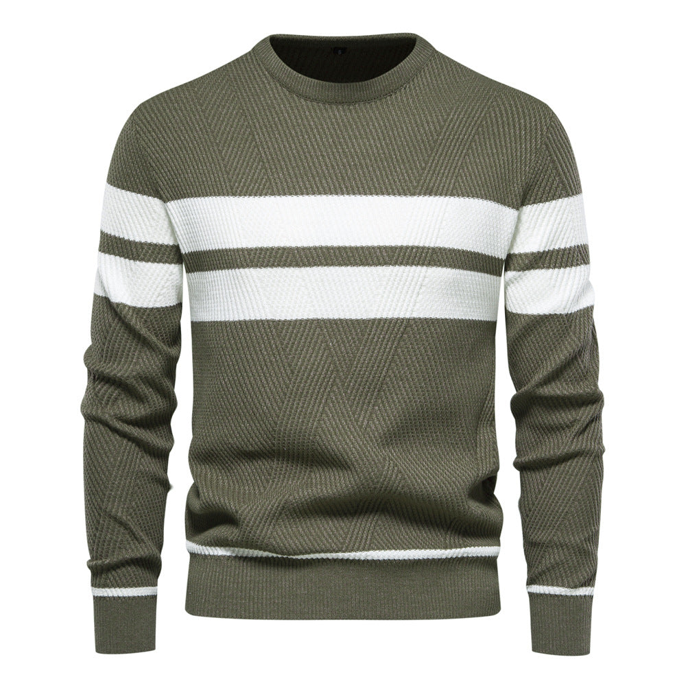 Orson Men's Striped Sweater - front view