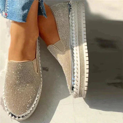 Eloise Women's Loafers - fabric and finish detail