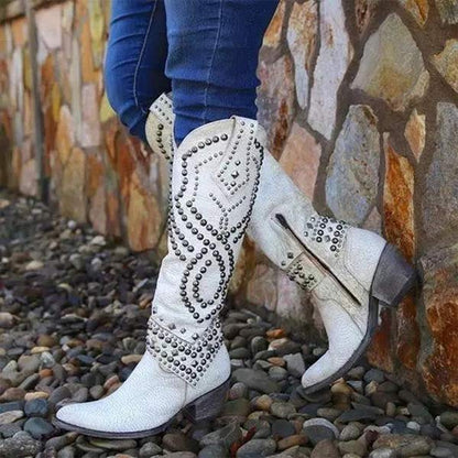 Bijou Women's Knee-high Boots - styled view