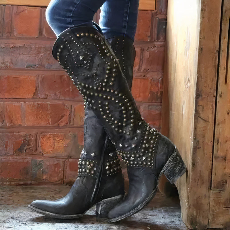 Bijou Women's Knee-high Boots - back view