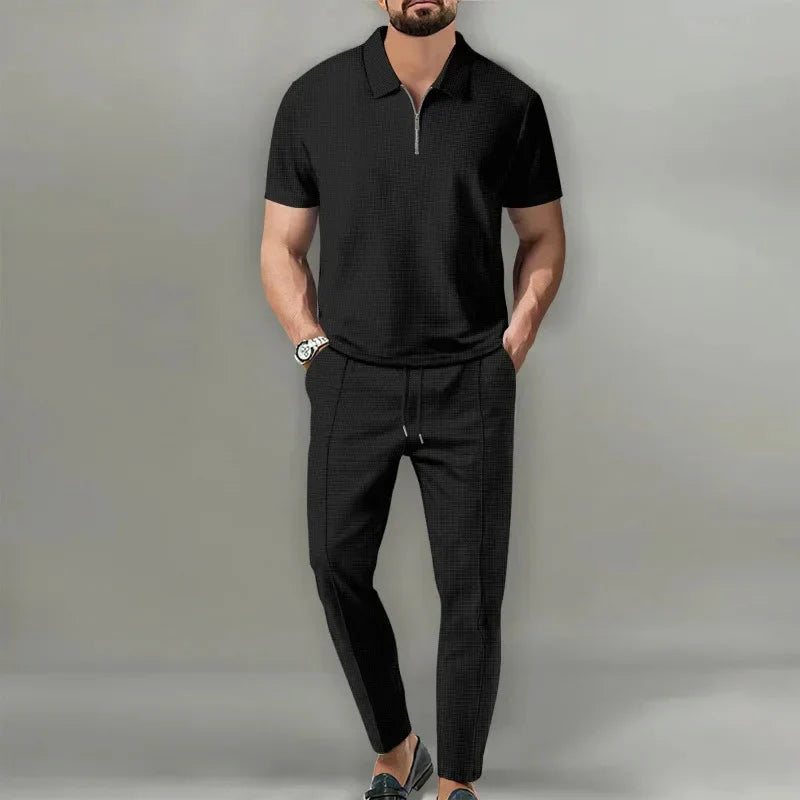 Kester Men's Adjustable Trousers | Waffle, Zip
