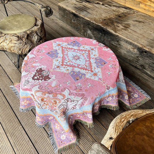 Bohemian Aztec Reversible Tapestry Throw