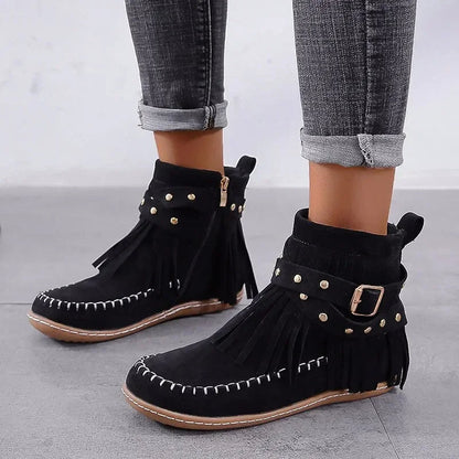Elsie Women's Boots - fabric and finish detail