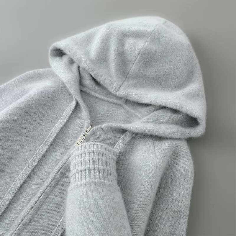 Gray Men's Cardigan - close-up detail