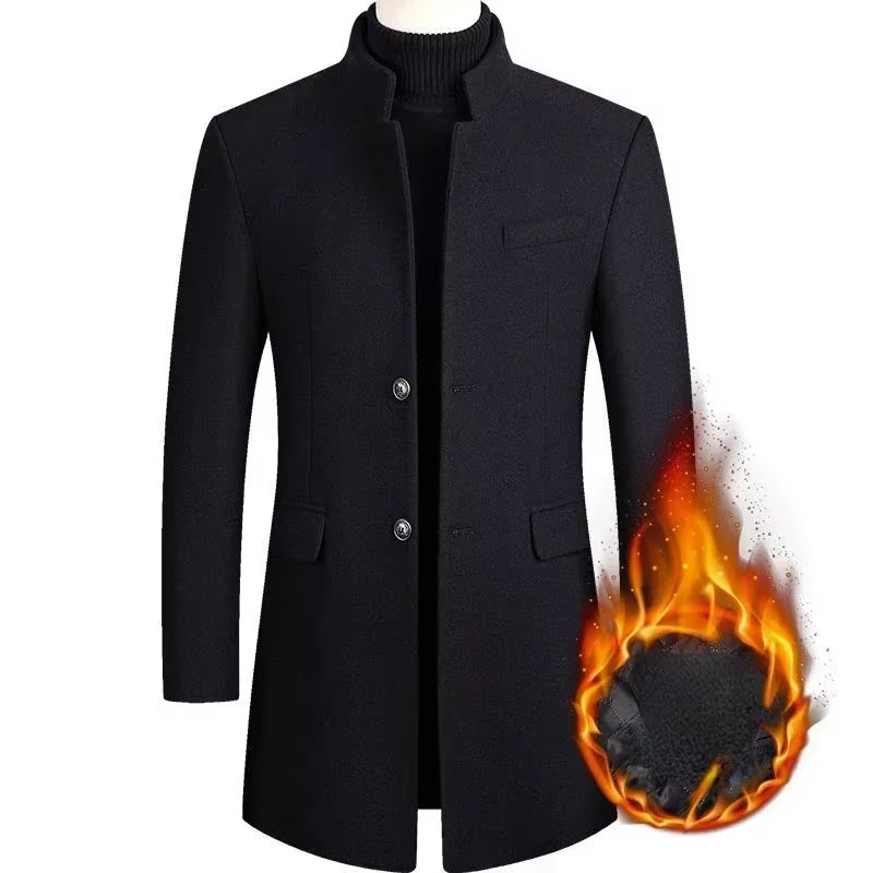 Yves Men's Trench Coat - flat lay