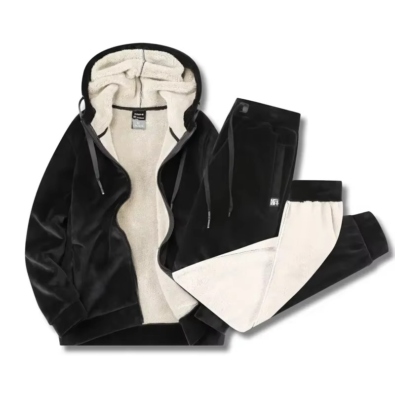 Marlow Men's Sweatsuit Set - fabric and finish detail