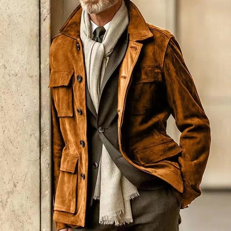 Ellis Men's Trench Coat - front view