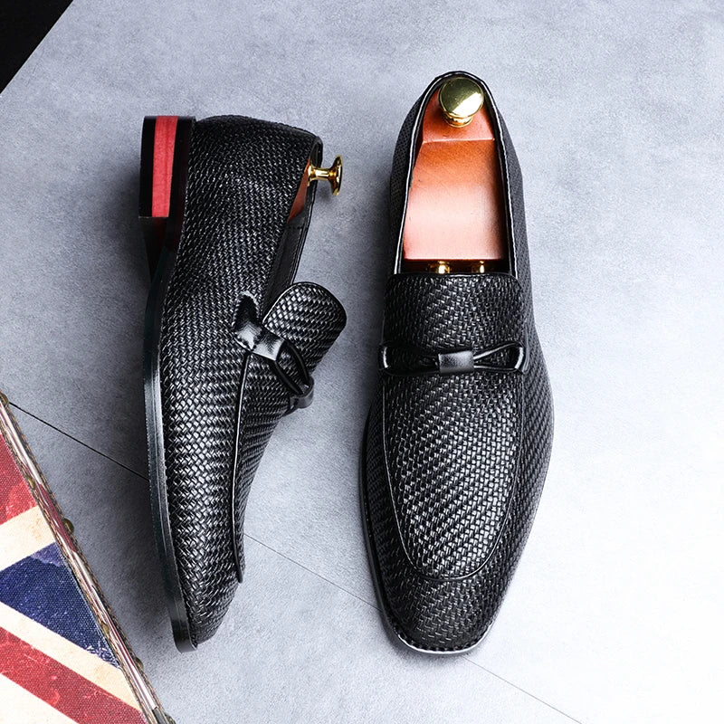 Arlo Men's Block Heel Loafers - styled view
