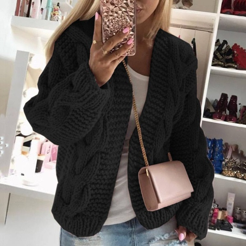 Imogen Women's Cardigan | Chunky, Knit