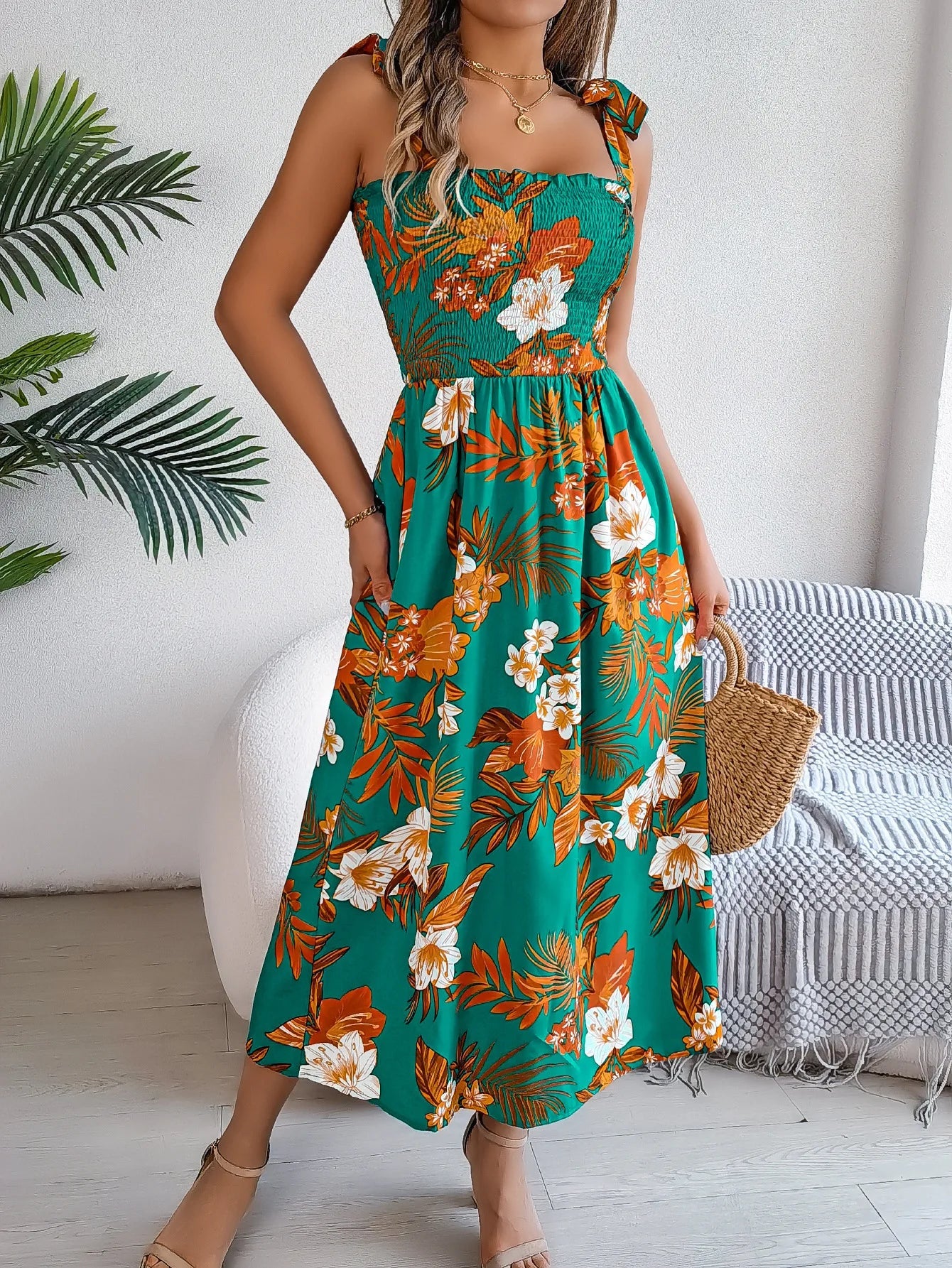 Rosa Women's Floral Floral Sundress - front view