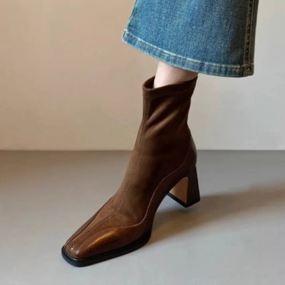 Maren Women's Block Heel Ankle Boots - front view