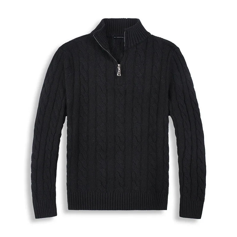 Yves Men's Cable Knit Sweater - shown in use