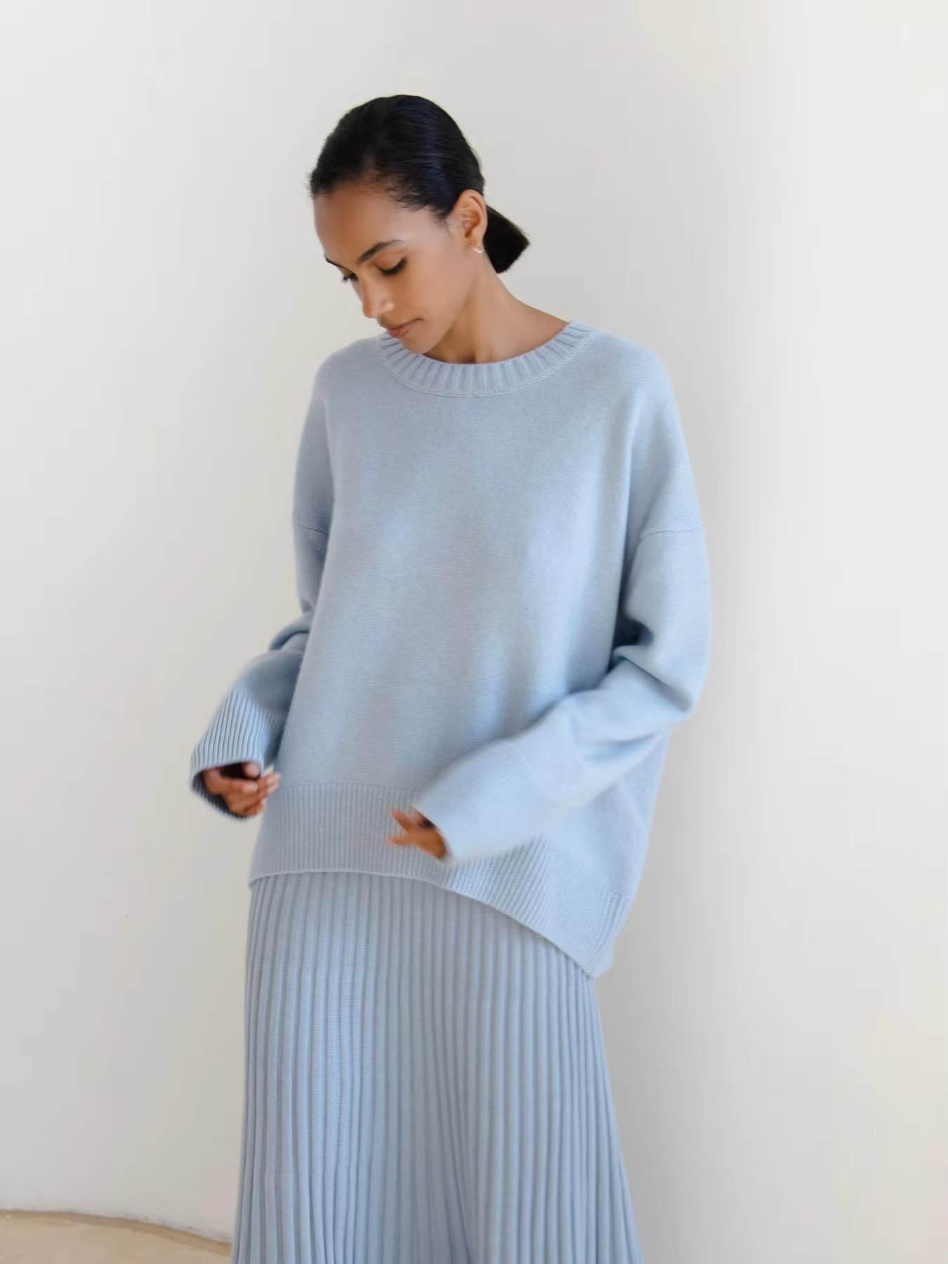 Mabel Women's Oversized Sweater - flat lay