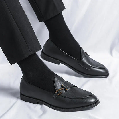 Reuben Men's Loafers - fabric and finish detail