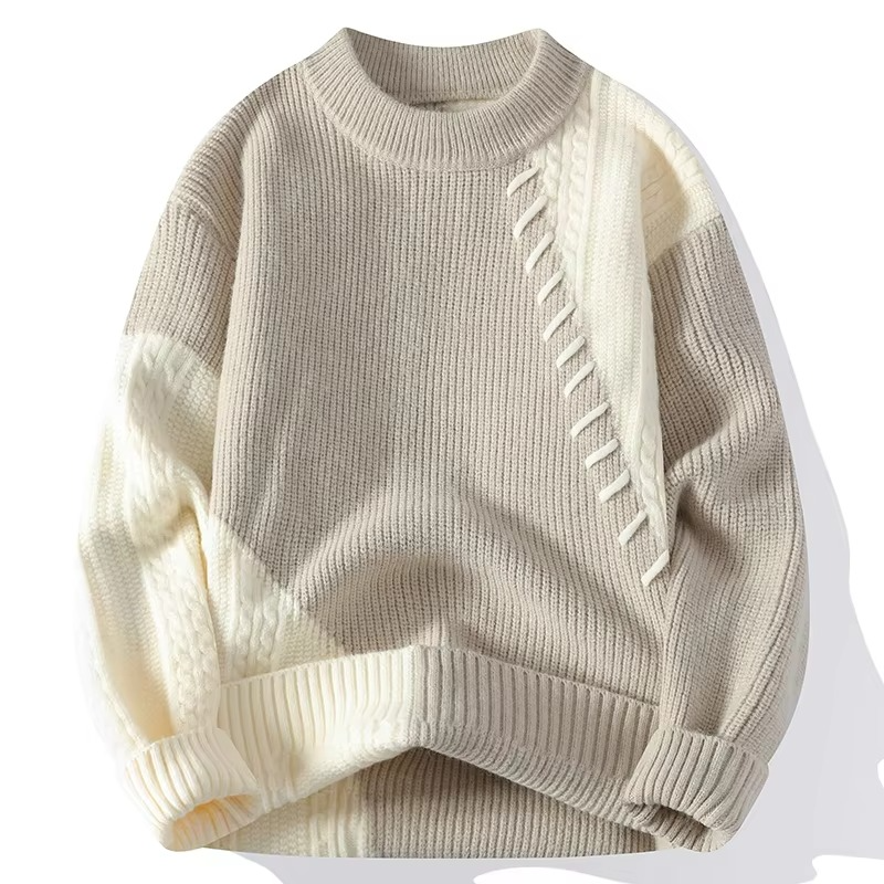 Nolan Men's Sweater - fabric and finish detail