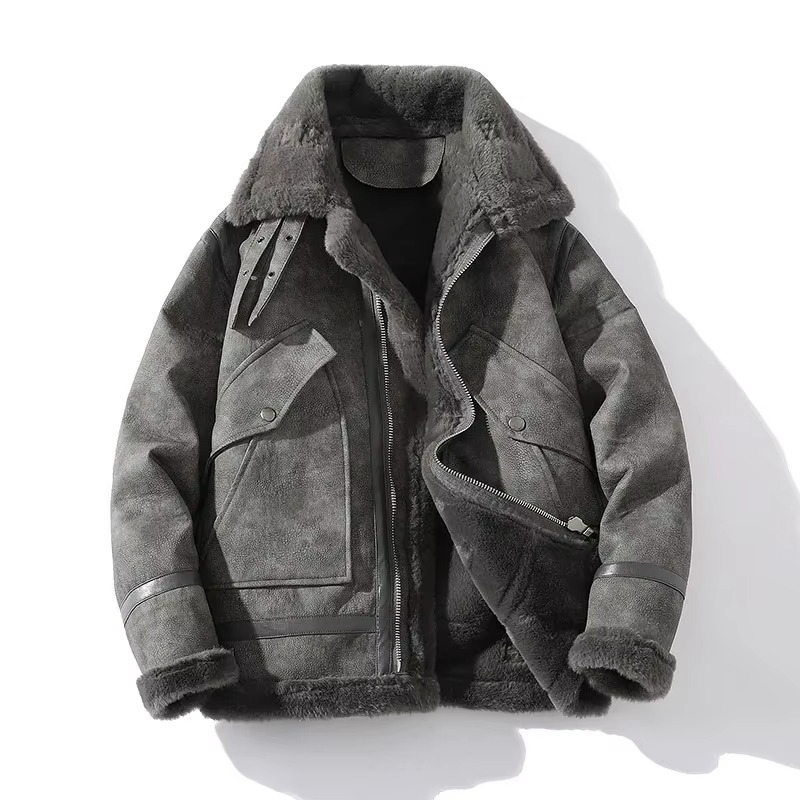 Ellis Men's Suede Jacket | Wool, Leather