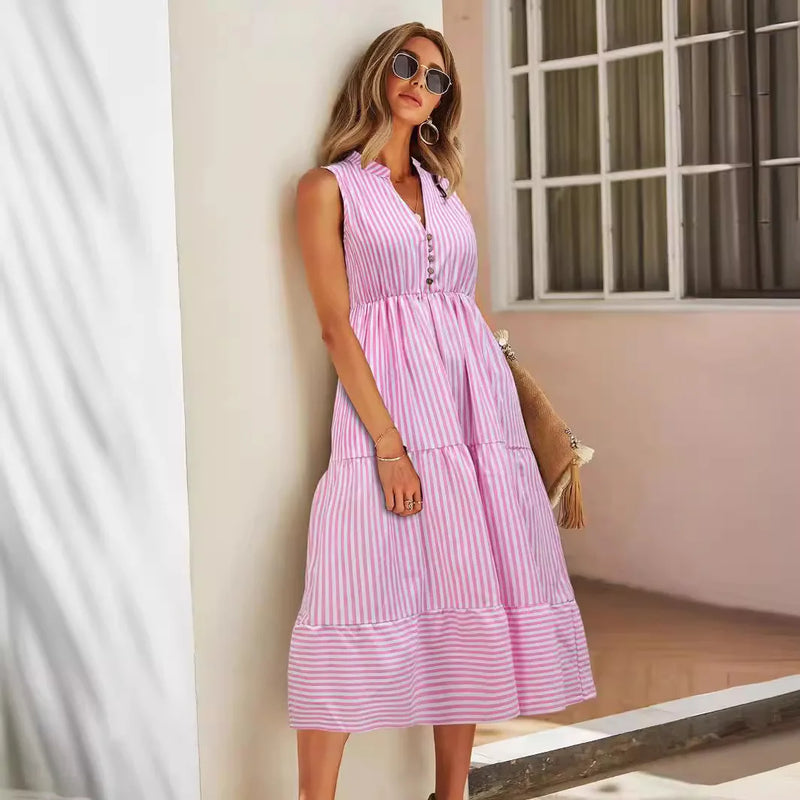 Freya Women's Striped Dress - shown in use