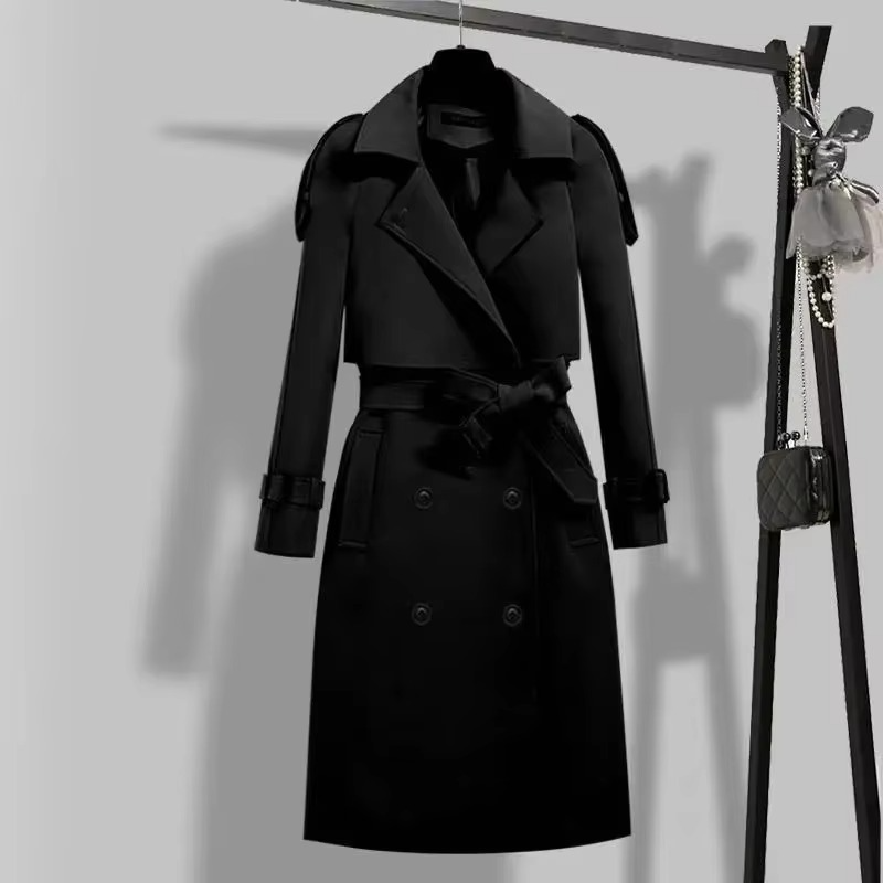 Camille Women's Trench Coat - styled view