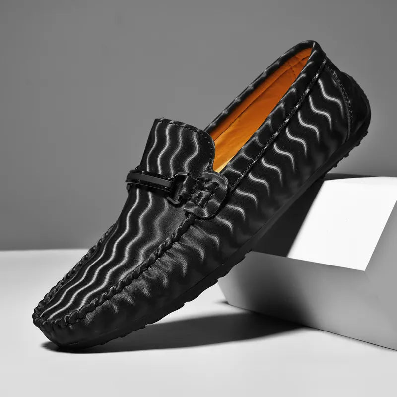 Isaac Men's Loafers - fabric and finish detail