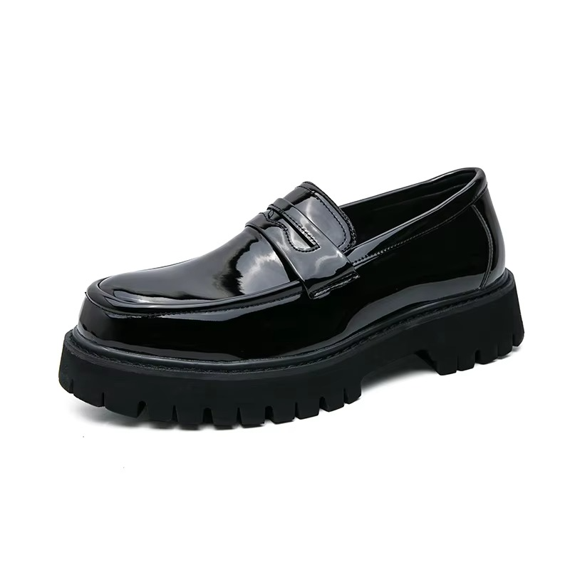 Rufus Men's Platform Loafers - fabric and finish detail