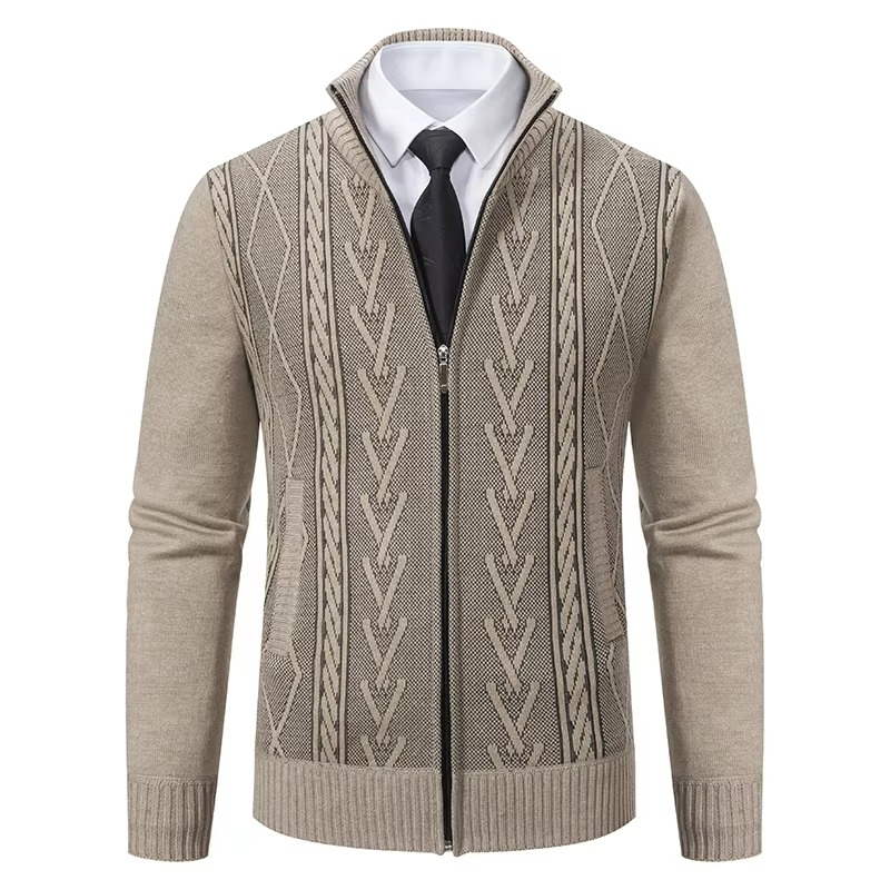 Ivor Men's Sweater - fabric and finish detail