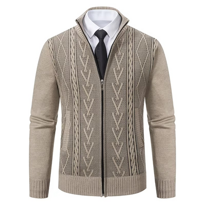 Ivor Men's Sweater - fabric and finish detail
