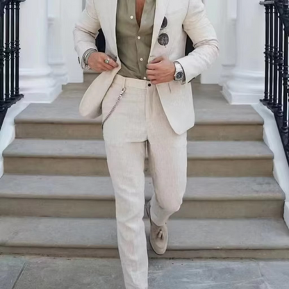 Hector Men's Linen Blazer - front view