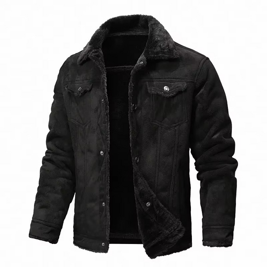 Nolan Men's Suede Coat - front view