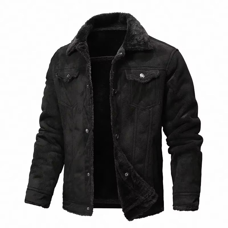 Nolan Men's Suede Coat - front view