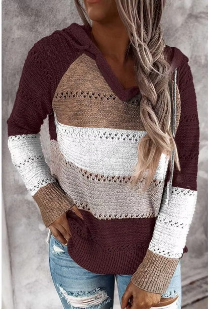 Greta Women's Striped Sweater - front view