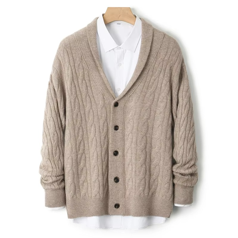 Nico Men's Cardigan | Wool, Merino