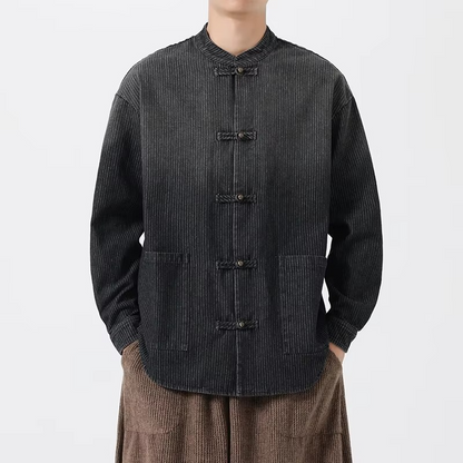 Barnaby Men's Jacket - fabric and finish detail