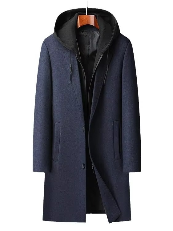 Vance Men's Trench Coat | Wool, Cashmere, Hooded