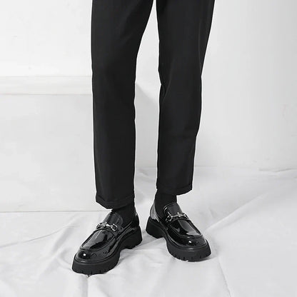Yves Men's Platform Loafers - styled view