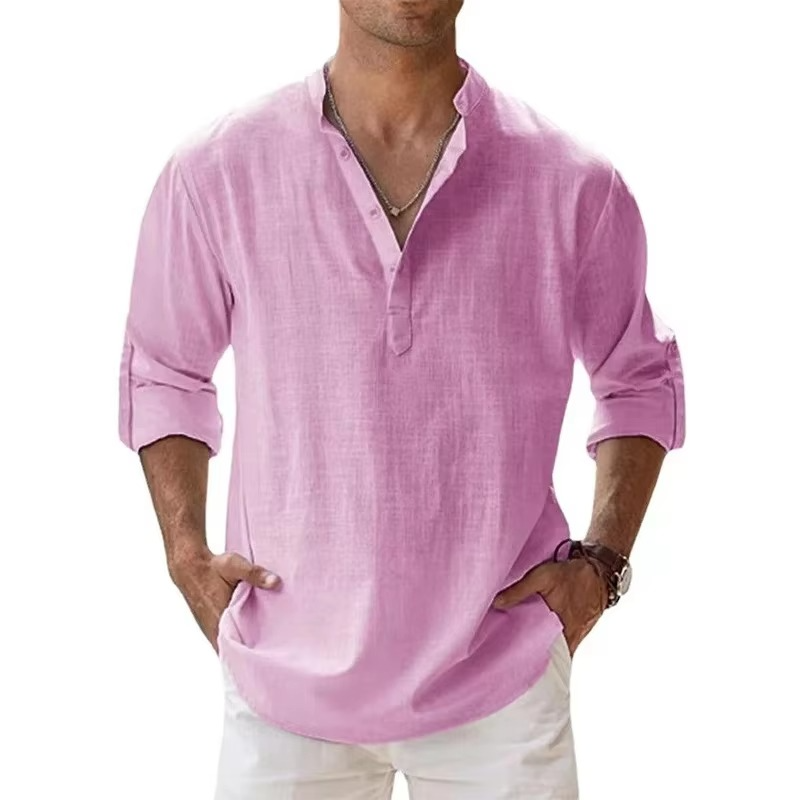 Ulric Men's Linen Shirt - styled view