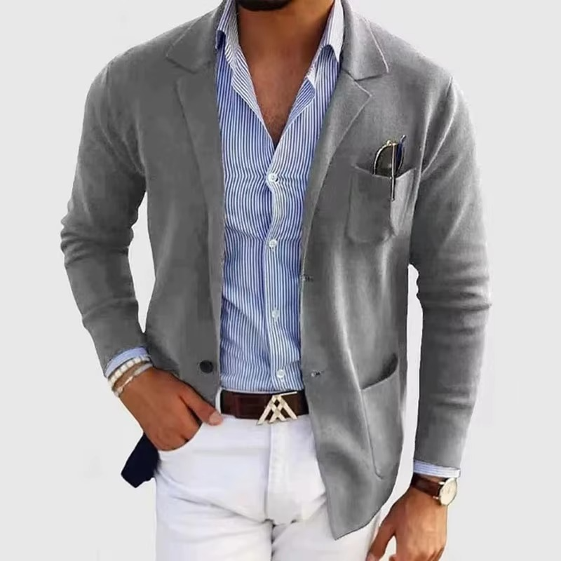 Griffin Men's Cardigan - flat lay